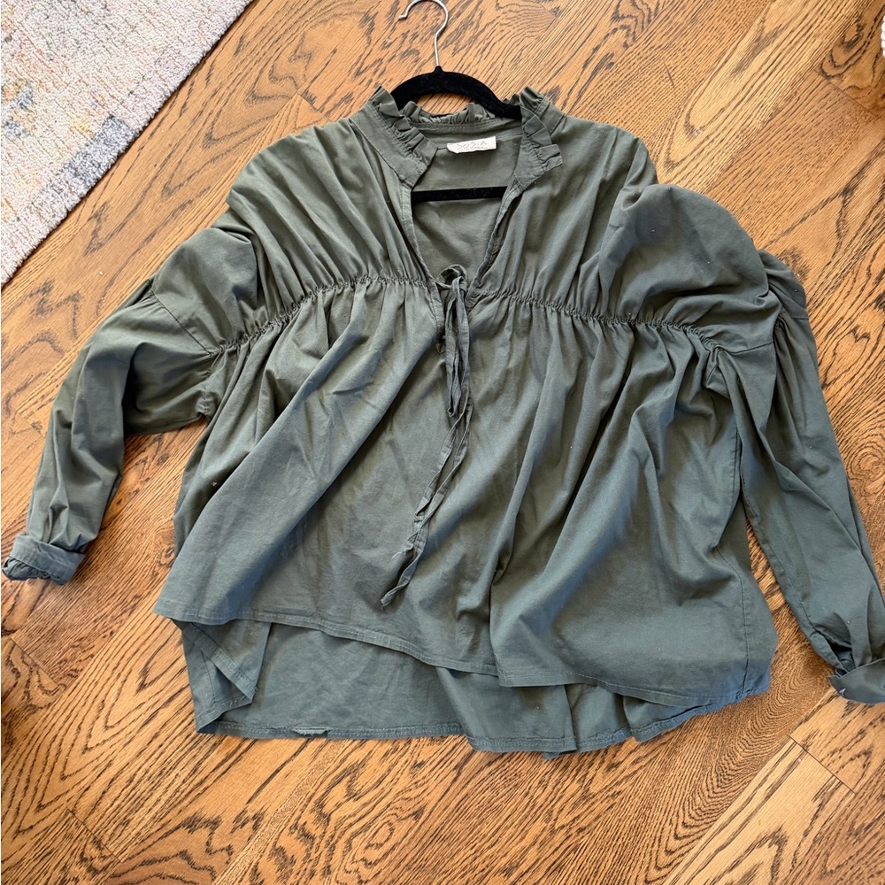 Sofia Olive Green Women's Top L